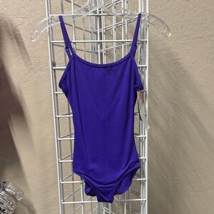 Eurotard - purple camisole leotard with adjustable straps